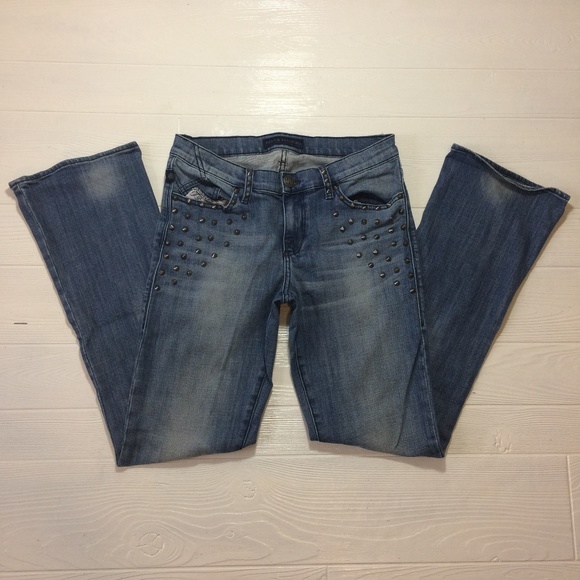 Rock & Republic Denim - ROCK & REPUBLIC Kasandra Studded Bootcut Jeans 10M